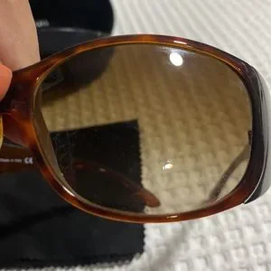 Prada Sunglasses Brown with brown Tint. Gently Used. Excellent Condition Prada | Accessories | Prada Sunglasses Brown With Brown Tint  main image 2